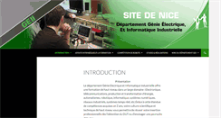 Desktop Screenshot of geii.unice.fr