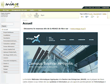 Tablet Screenshot of miageprojet2.unice.fr