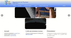 Desktop Screenshot of physique.unice.fr