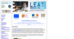 Desktop Screenshot of elec.unice.fr